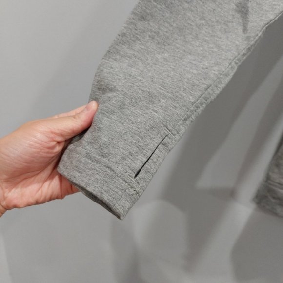 Lululemon Belle Wrap Sweatshirt Cardigan Heathered Medium Grey - Picture 3 of 9